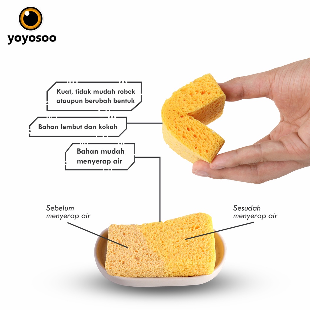 Spons Serbaguna/Sponge Busa Cuci Piring Unik&amp;Lucu-ANTI MINYAK-YOYOSOO