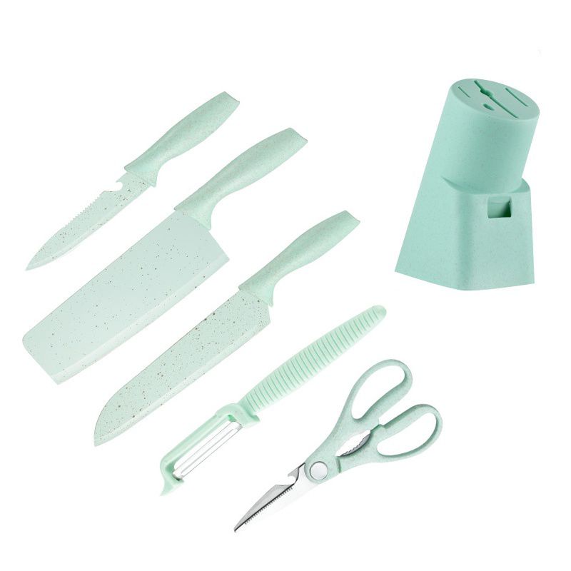 Pisau Dapur Multifungsi Set 6 in 1 / Kitchen Knife Set 6 in 1 Dengan Wadah