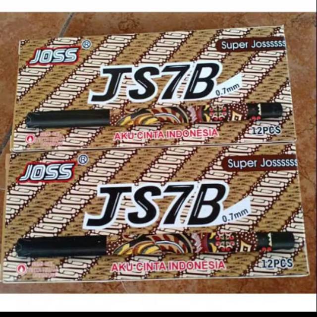 

1pak pen gel batik joss pulpen