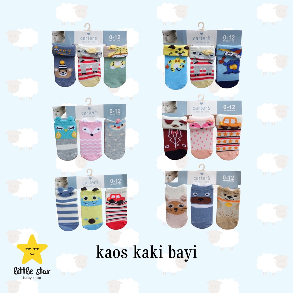 3 PSG - Carters Kaos Kaki Bayi | Baby Socks