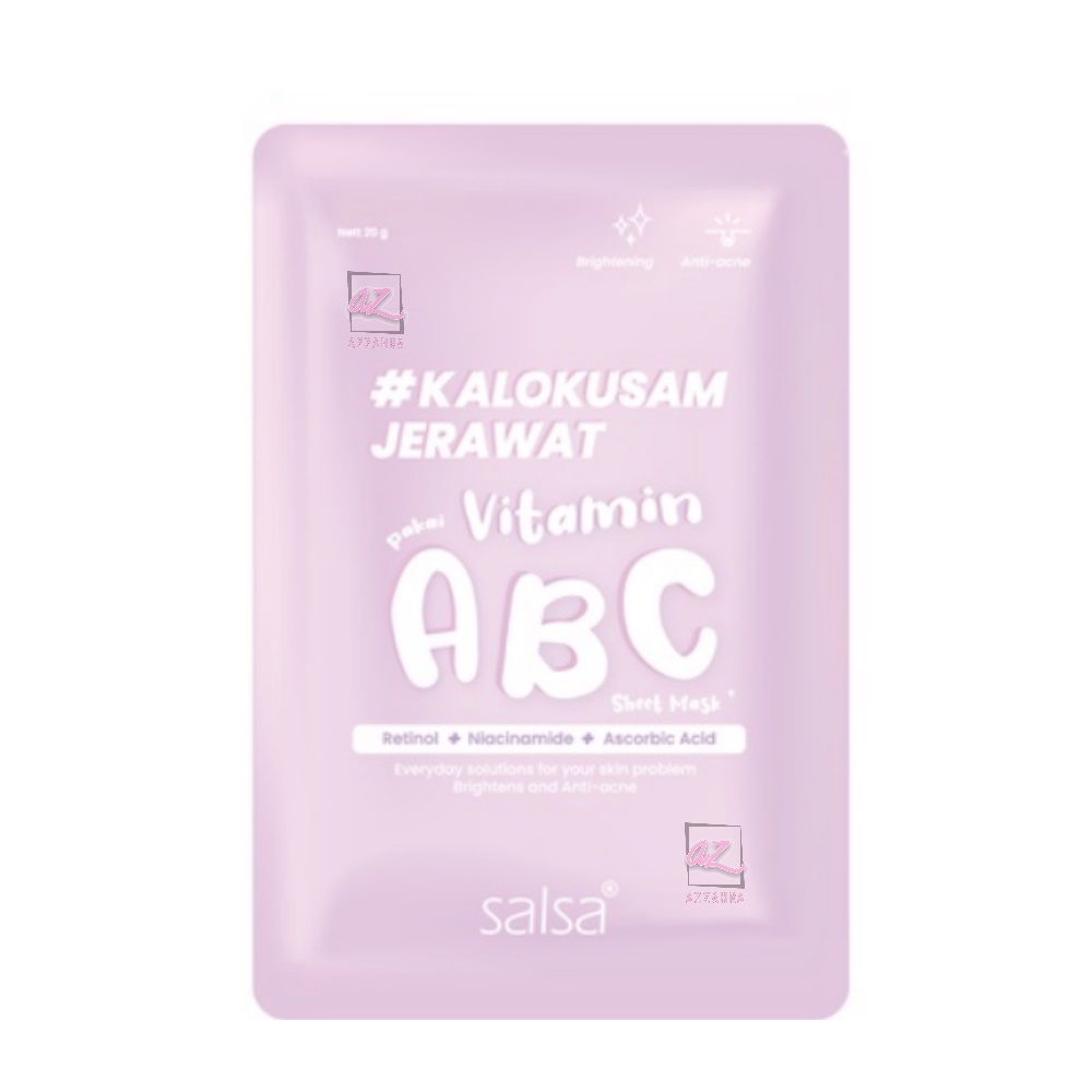 SALSA Sheet Mask 20g | Masker Wajah Daily | Vitamin ABC | Snailed it! | Hyalu