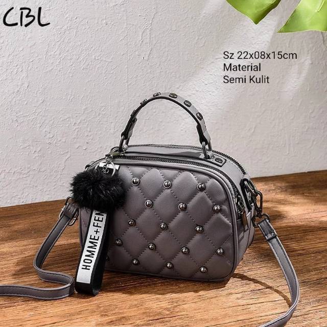 Sling bag cbl stud mewah tas selempang wanita