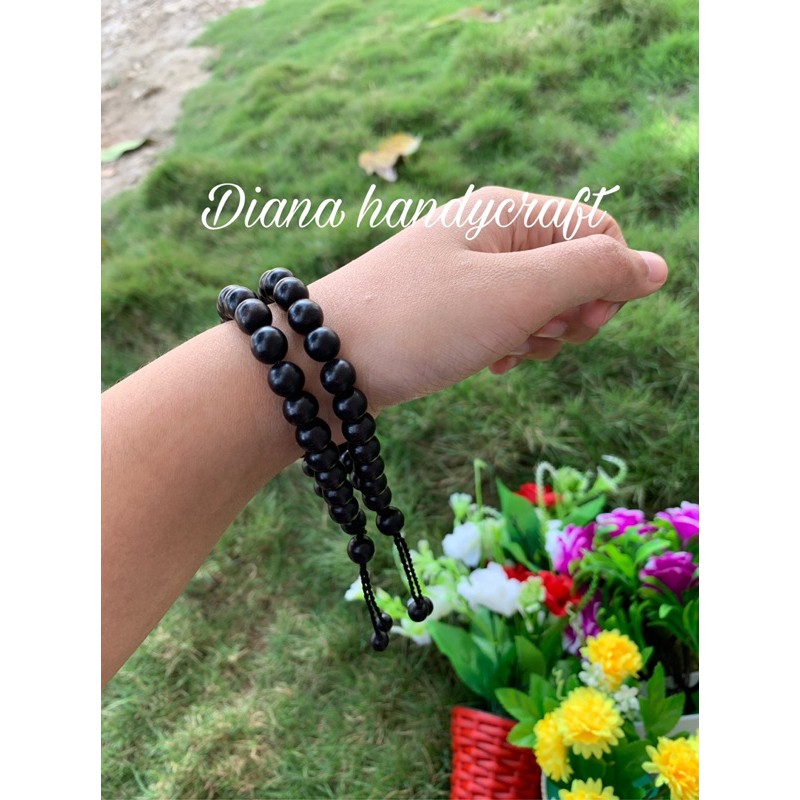 CLW Gelang Galih Kelor hitam serut / Gelang Kayu Hitam Serut