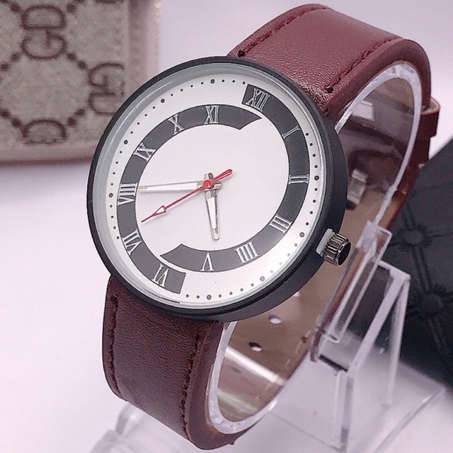 ✅COD JAM TANGAN PRIA JAM TANGAN WANITA MURAH GENEVA LEATHER QUARTZ JAM TANGAN PRIA M25