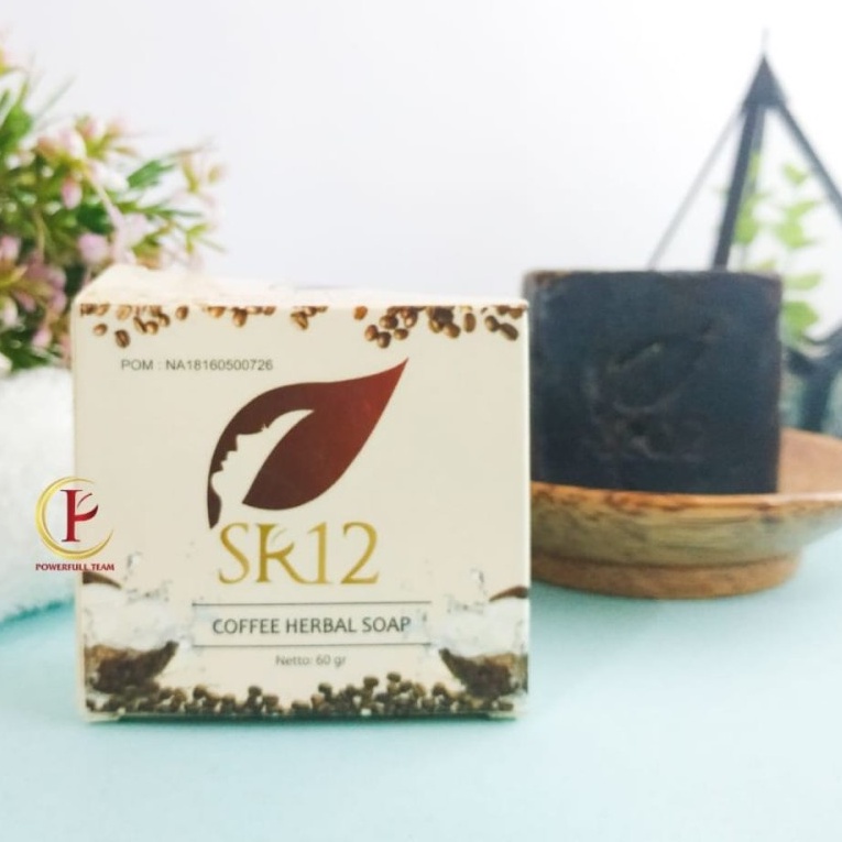 Sabun Kopi SR12 - Sabun Batang Muka Badan Coffe Herbal Soap SR 12- Memudarkan Flek Hitam Original 100% Official Agen Resmi