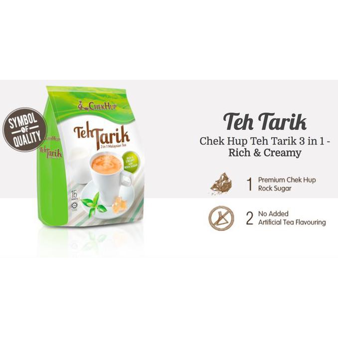 

Teh-Bubuk- CHEKHUP TEH TARIK 3IN1 - RICH & CREAMY -Dijamin-Halal.