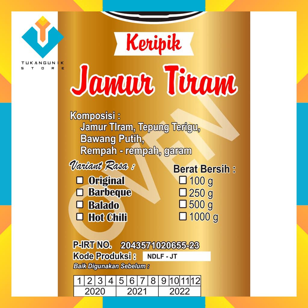 

COD Kripik Oven Jamur Crispy Grade A Cemilan Renyah Kemasan Pouch 500gr Keripik Organik Tanpa MSG