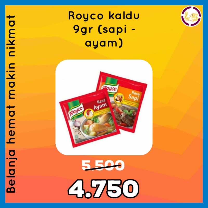 

royco kaldu ayam 8gr renceng