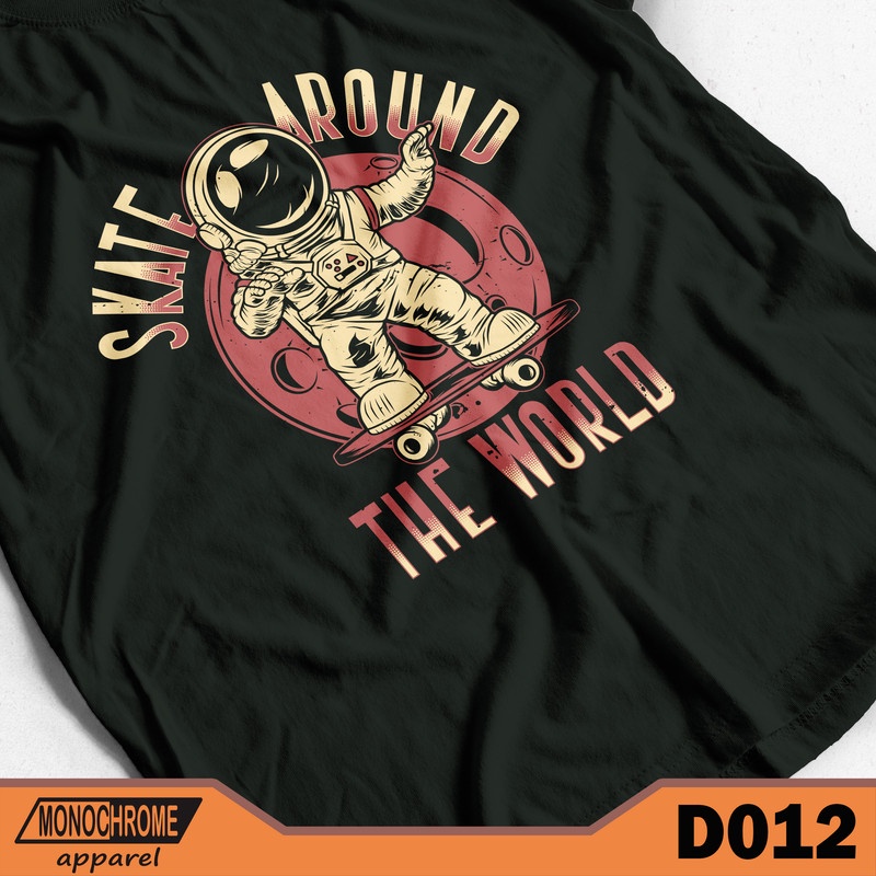 D012 Kaos Baju Distro Pria Skate Skater Skaters Skateboard