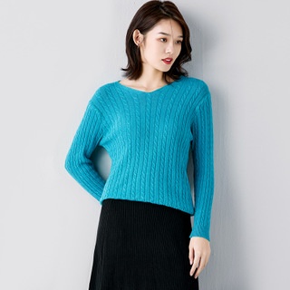 【Elegant】Korean Summer Knit Long Sleeve Sweater 7453