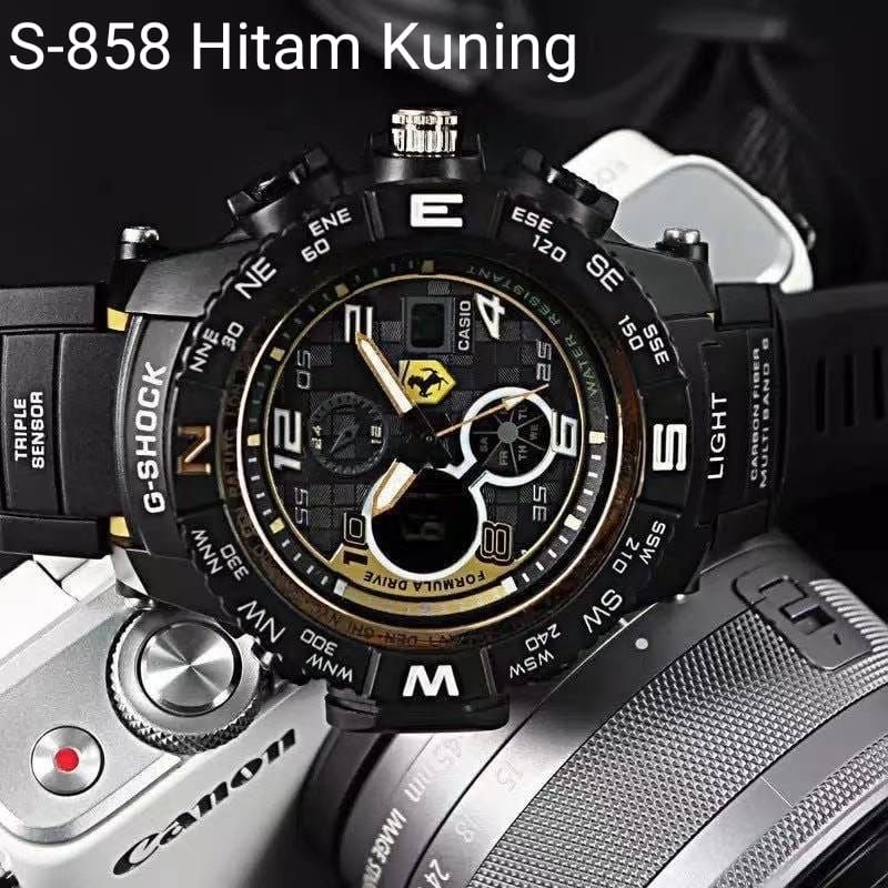 Jam tangan pria anti air analog digital kw super