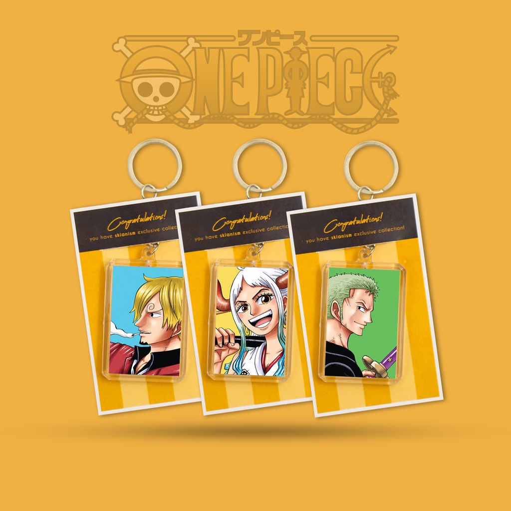 Keychain/Gantungan Kunci Anime One Piece Character Wano Version | Ganci Anime