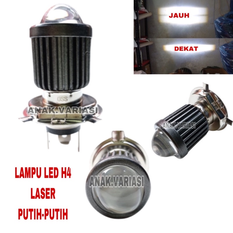 LAMPU LED DEPAN H4 LASER/LAMPU LASER H4 LED/LAMPU UTAMA H4/BOHLAM H4 LASER/BOHLAM DEPAN H4 MOTOR VIX