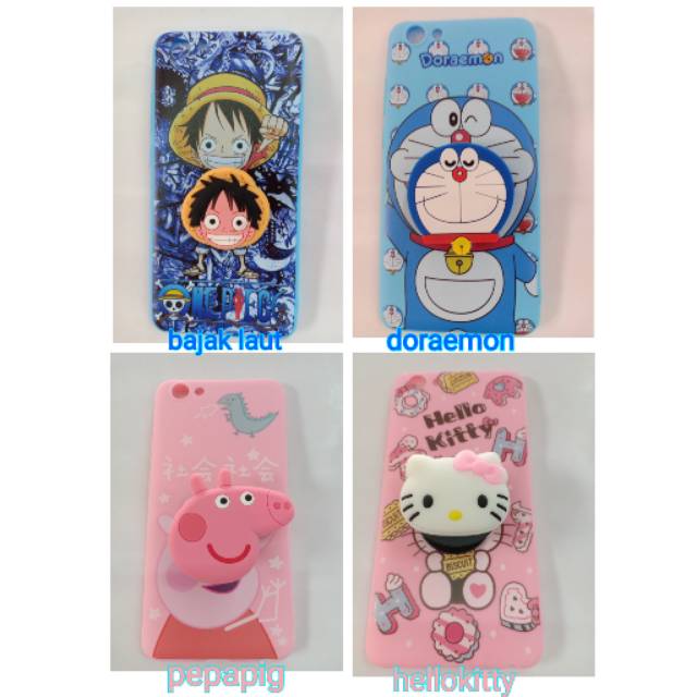 SOFTCASE KARAKTER CUTE PLUS POPSOCKET SAMSUNG J4
