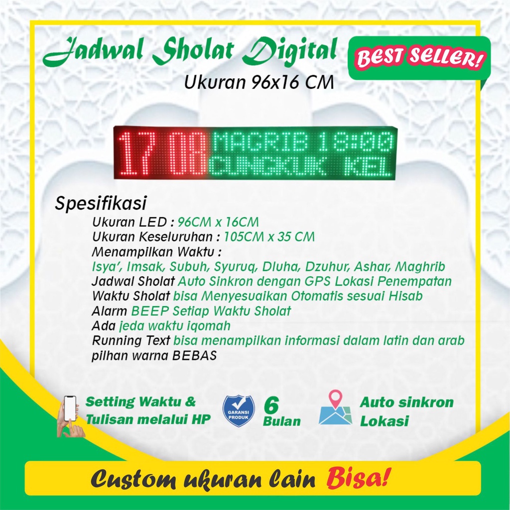 JADWAL SHOLAT DIGITAL JADWAL SHOLAT MASJID JADWAL SHOLAT IQOMAH