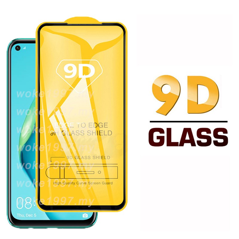 9D Full Glue Tempered Glass Huawei Nova 8i 7i 7 SE 5T 3 3i 4 4e 2 Lite Y7A Y7p 2020