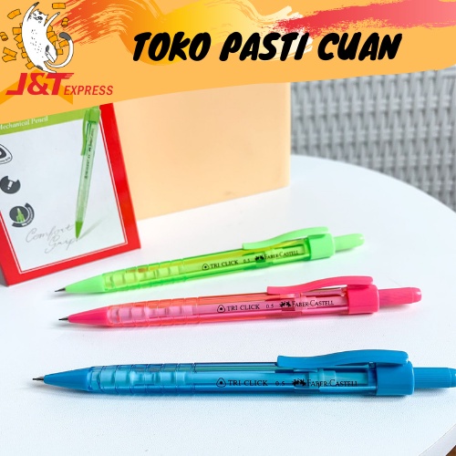 

pensil cetek mekanik faber castel keperluan sekolah anak bisa COD termurah lucu import