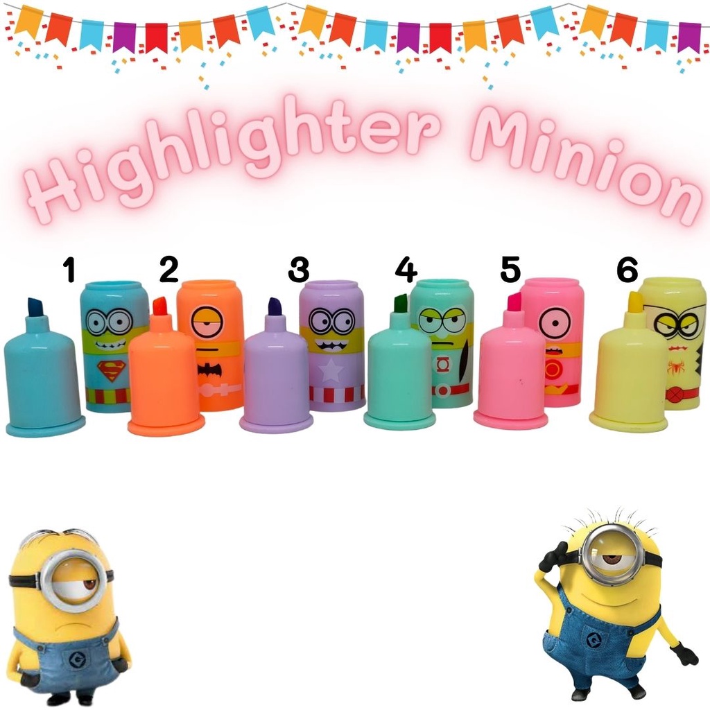 

Stabilo Highlighter Minion Set 6 Warna