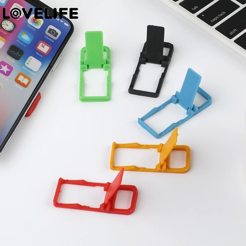 Bracket Lipat Mini Portable Bentuk L Holder Handphone Universal Warna Acak