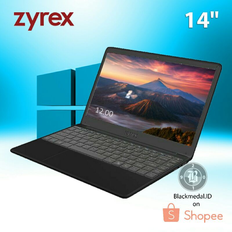 Laptop 14 Inch Windows 10 Zyrex Sky 232 S2 Ram 4GB Baru Original