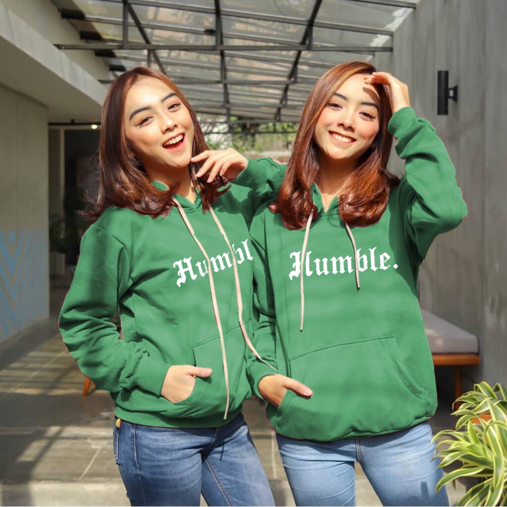 Lilipop.id Sweater Hoodie Wanita Humble Jumper-Humble army