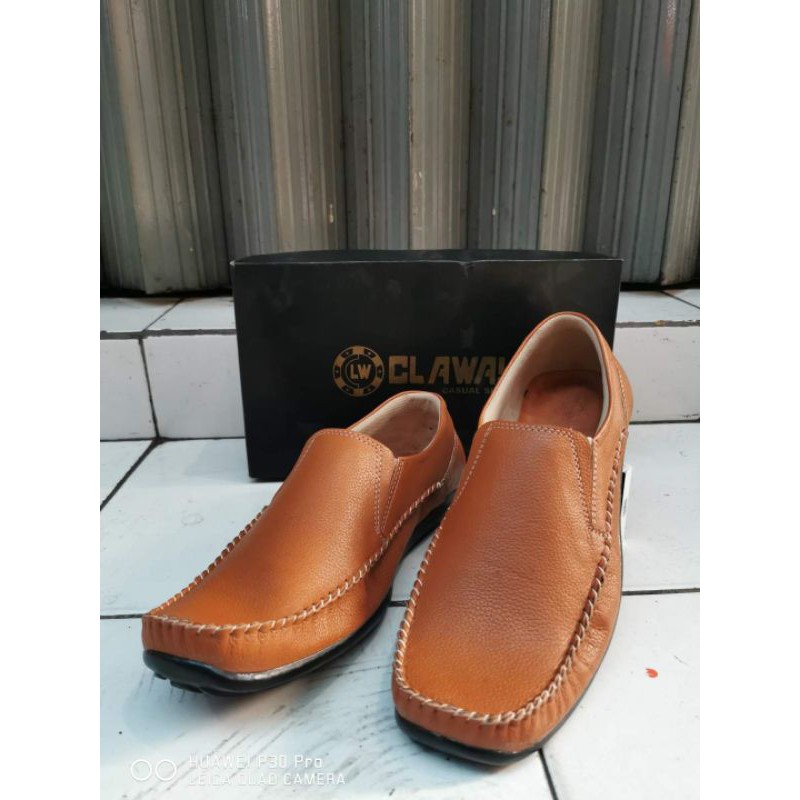 Sepatu Casual Kulit Pria Claway Big Size 44-46 ( Produksi Sendiri ) / Sepatu Selop Bustong Ogana Big Size 44 - 46 Og 01 ( Produksi Sendiri )