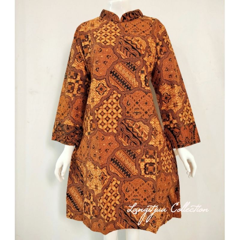 SEKAR JAGAD DRESS BATIK SOGAN SOLO ORIGINAL