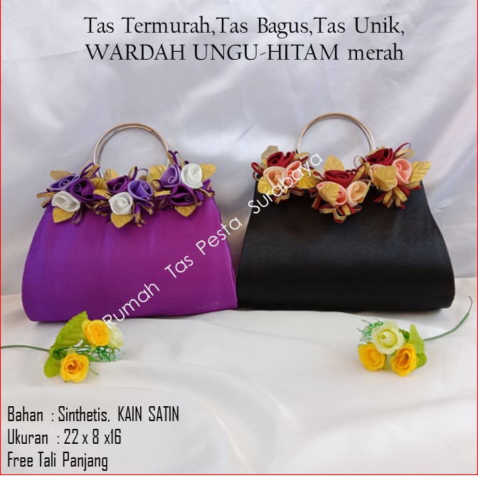 PAKET TAS PESTA WARDAH MODEL CLUTH DAN SELEMPANG , 2 TAS ONGKIR 1KG  TAS TERLARIS