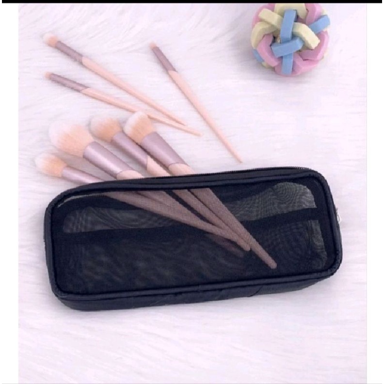 Pouch bag roll kuas makeup kosmetik organizer serbaguna