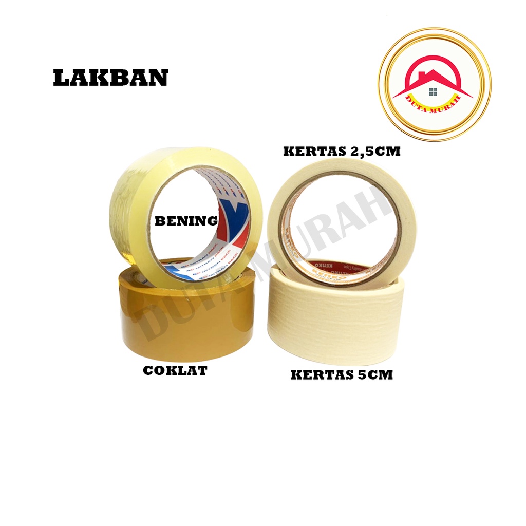 Lakban Bening / Coklat 45 mm 80 Yard Cortape / Kiwi