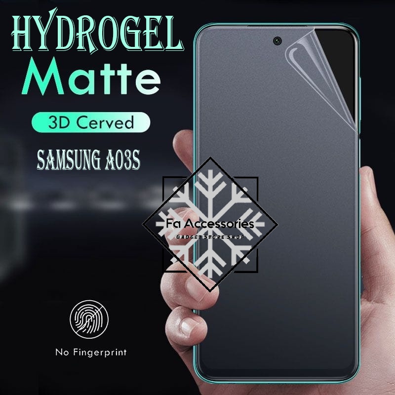 ANTI GORES JELLY HYDROGEL MATTE SAMSUNG GALAXY A03S A04 A04E A04S E S FULL SCREEN PROTECTOR SHOCK