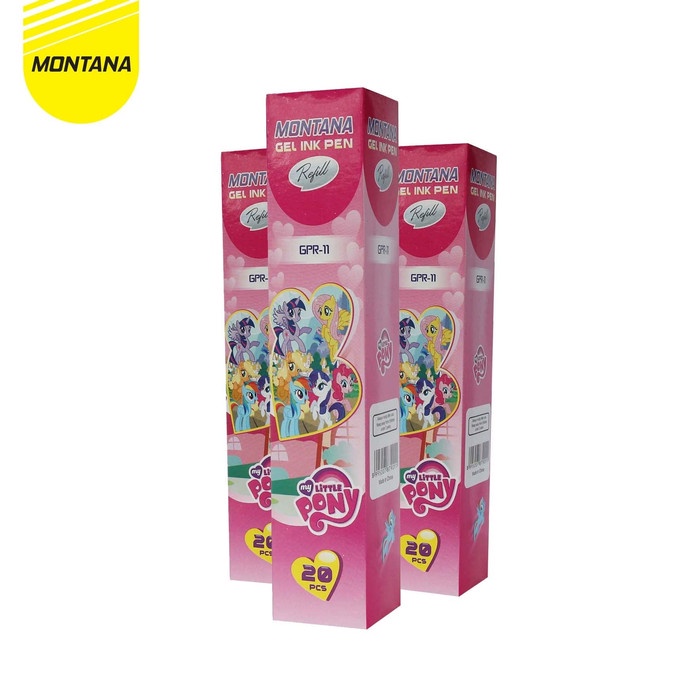

MURAH Gel Pen Refill / Isi Pulpen Montana GPR-11PONY / 0.5 mm / 1 BOX 24 SET