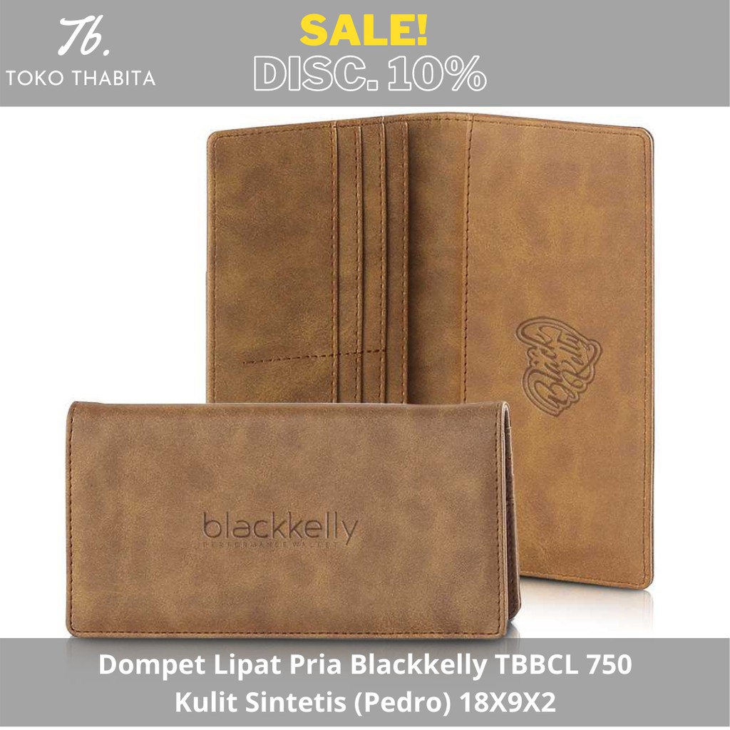 Dompet Panjang Pria Kulit Sintetis Brand Blackkelly Original Embos