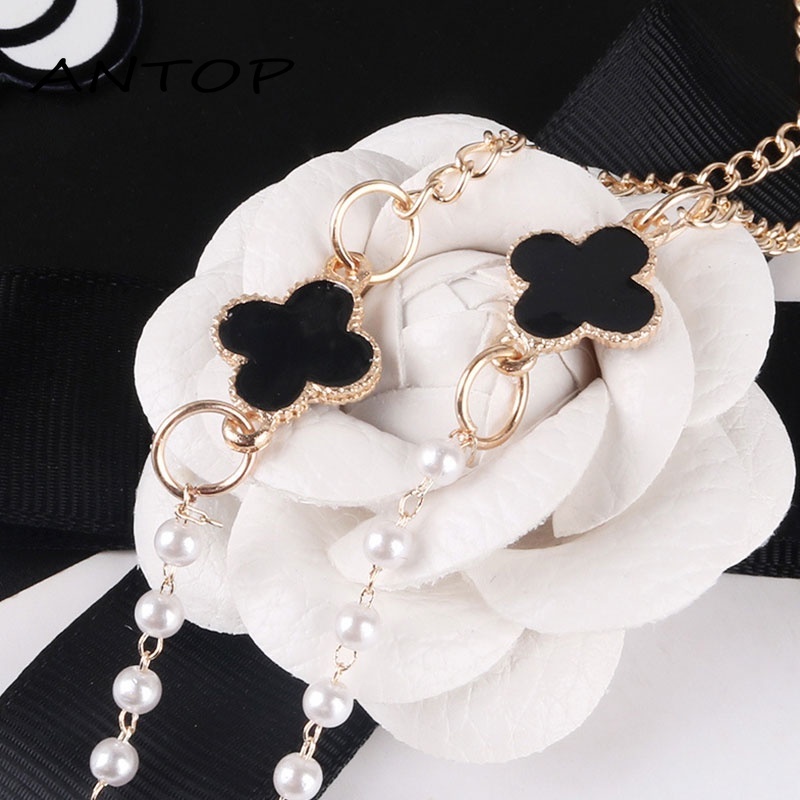 KALUNG MASKER / GANTUNGAN MASKER / STRAP MASK KOREA RANTAI MUTIARA ANTOP