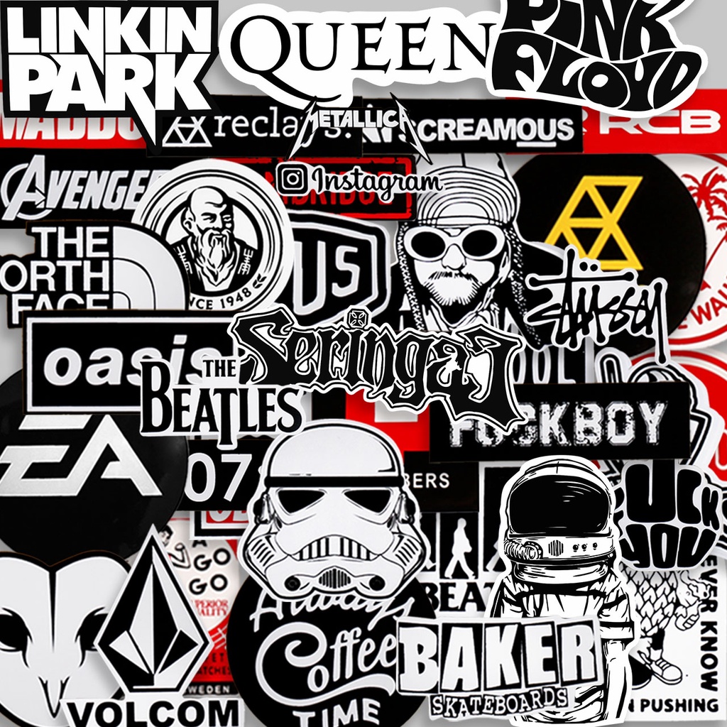 STIKER GRAFTAC - 15pcs STIKER RANDOM - STIKER AESTHETIC LAPTOP, AKSESORIS HP, ANTI AIR, MOTIF,HELM.