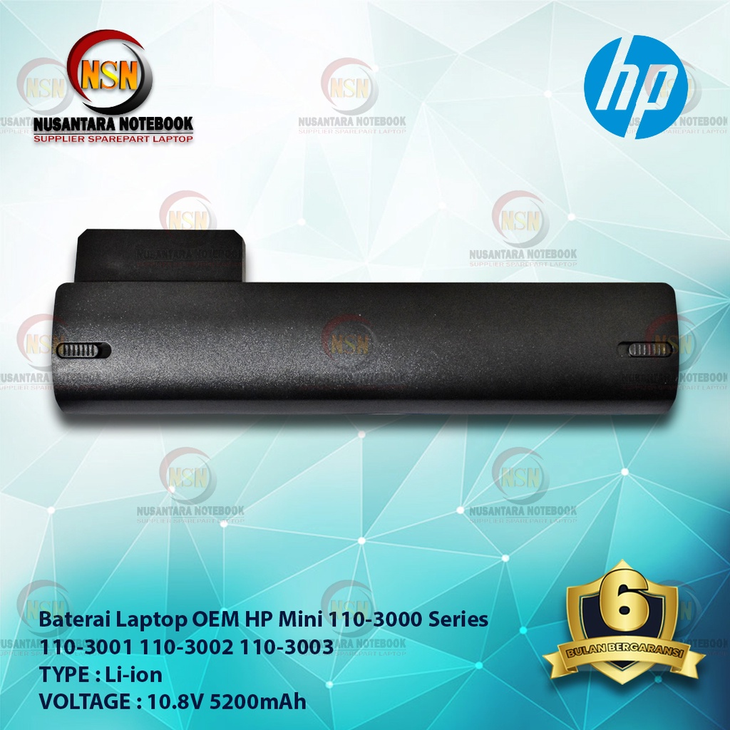 Baterai HP Mini 110-3000 Series 110-3001 110-3002 110-3003 OEM Battery