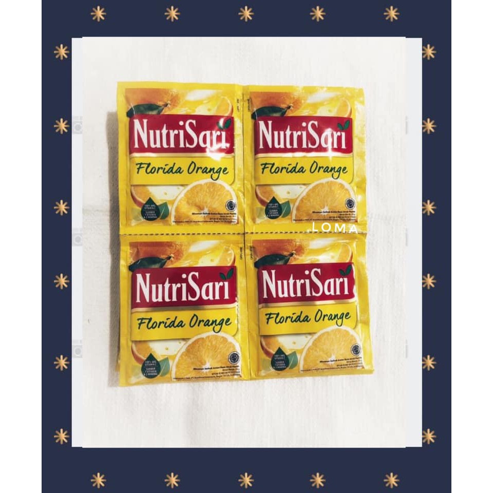 

Nutrisari Florida Orange 10 sachet, Nutrisari Jeruk Florida