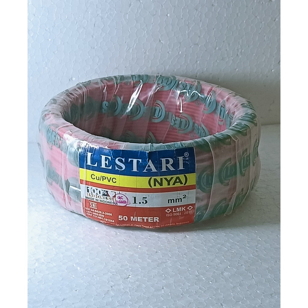 Kabel NYA 1,5 50M  Merah