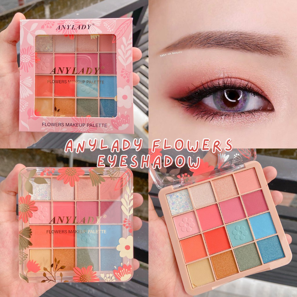 [Per Pc] Eyeshadow Anylady Romantic Flowers 16 Colors Palette 833-2