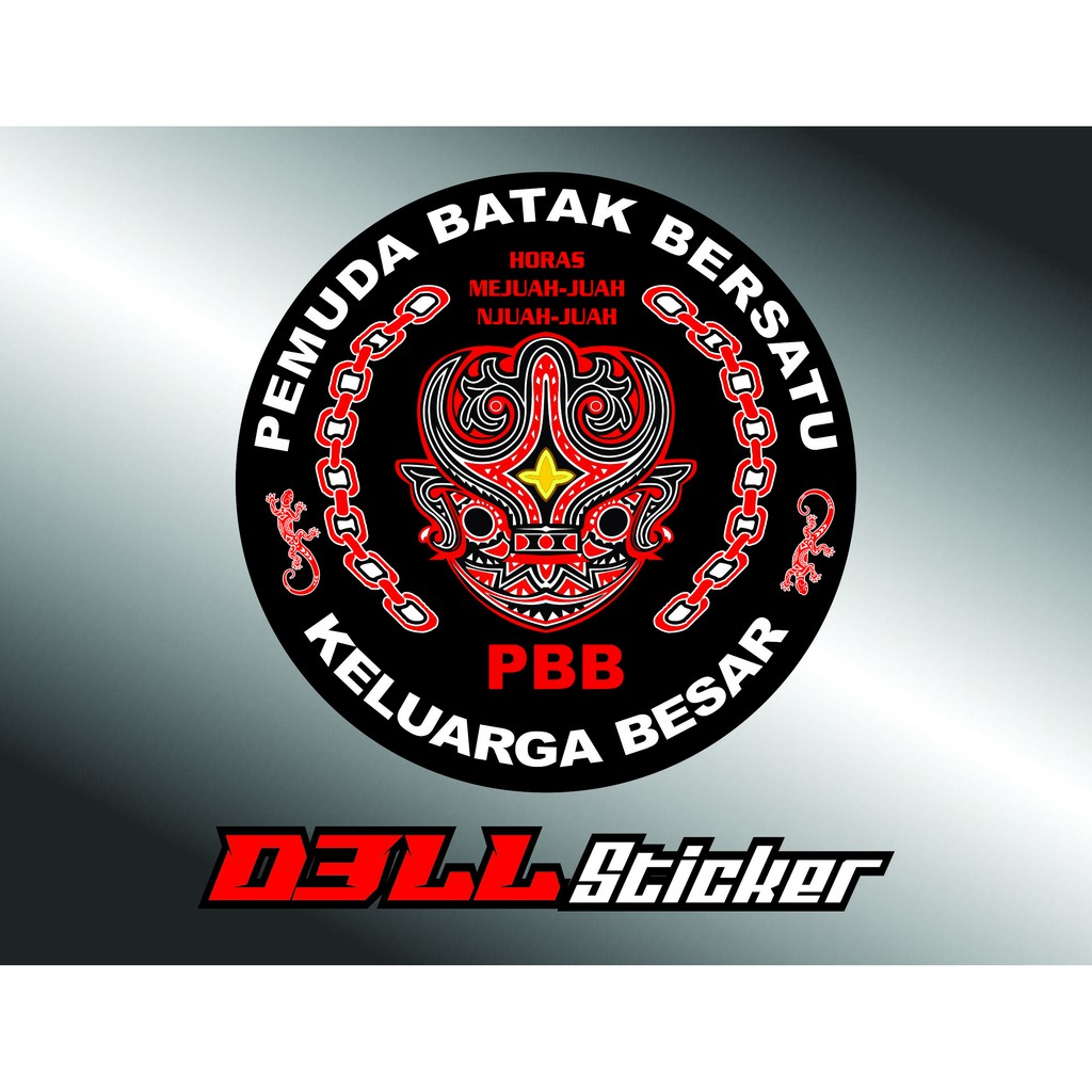STICKER PBB  (PEMUDA BATAK BERSATU) / UNTUK MOTOR DAN MOBIL