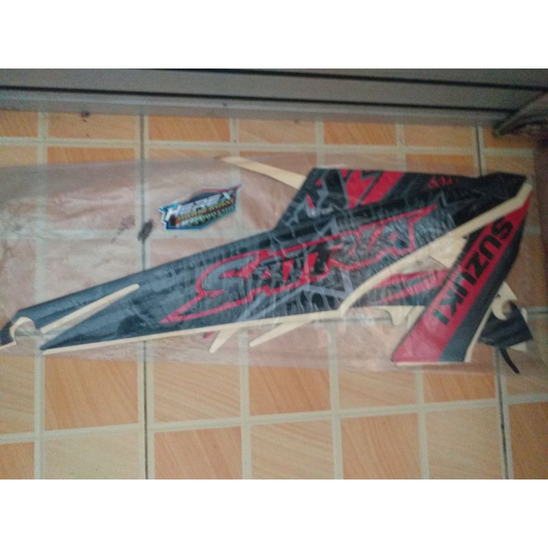 striping suzuki satria fu 2014-2015 hitam