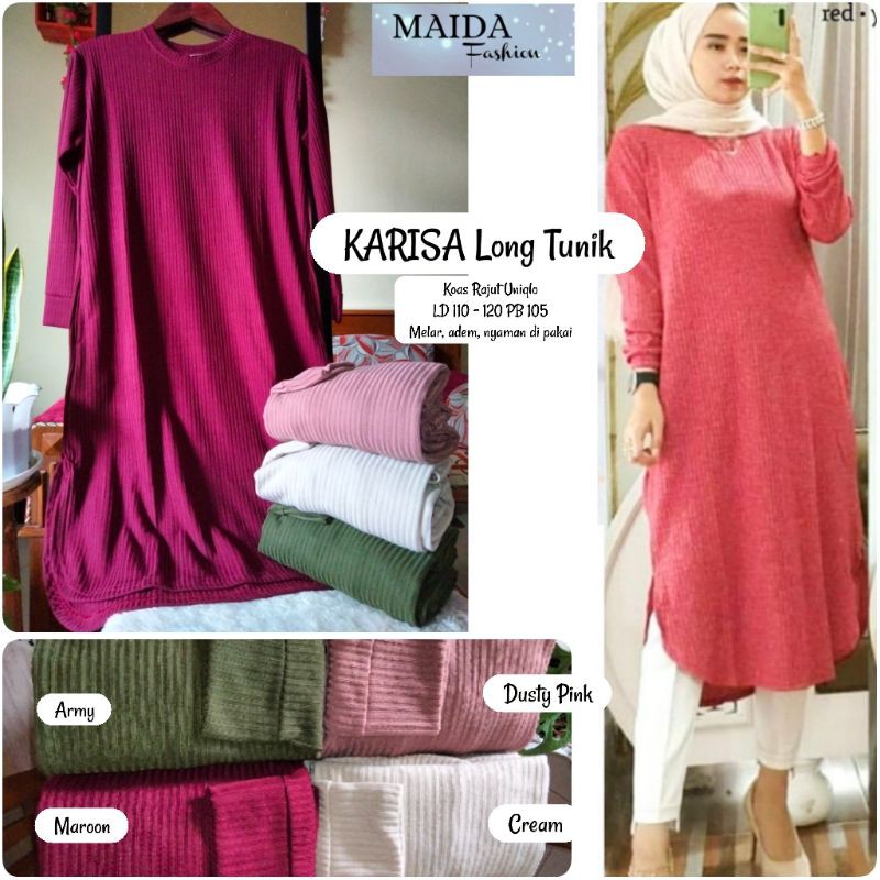 TUNIK JUMBO RAJUT UNIQLO KARISA TUNIK