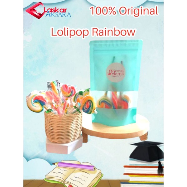 

Lolipop Rainbow | Permen Lolipop Pelangi