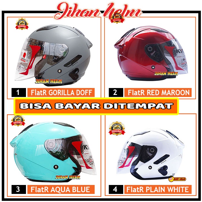 HELM / KYT GALAXY / KYT GALAXY FLAT R GORILLA MATT ORIGINAL SNI TERBARU
