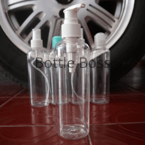 Botol PUMP 250ML 100L PET PLASTIK BENING PARFUME HANDSANITIZERRR SABUN HANDBODY BOTOL KESEHATAN
