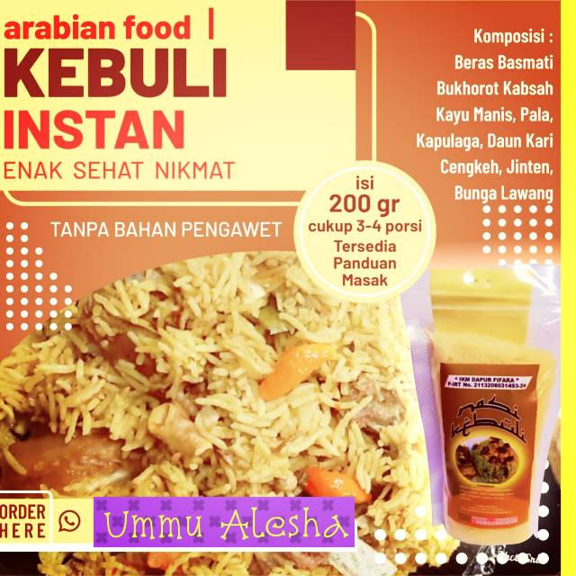 

Arabian Food Nasi Kebuli Instan