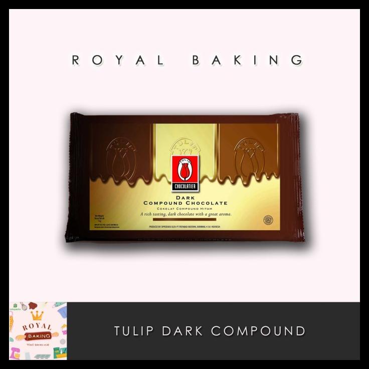 

TERBARUU!! tulip dark chocolate compound 1 kg TERLARIS