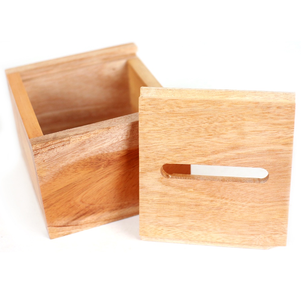 Tempat Tissue Kayu Box Kotak Small Size 13 x 12 x 9 cm