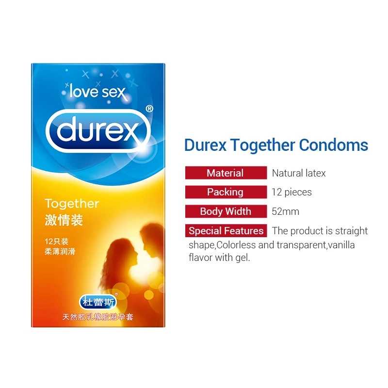 (NCS) Kondom Durex Together IMPOR Condom 1 Kotak 12 Pcs atau Eceran 3 Pcs Bagus