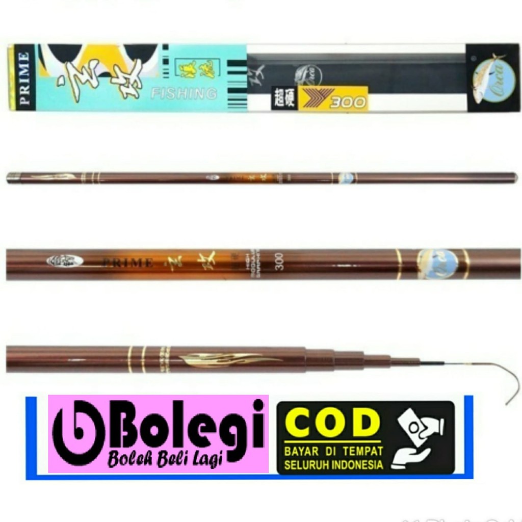 TEGEK ORCA PRIME CARBON KAKU PANCING 300, 540